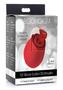 Inmi Bloomgasm Wild Rose 10x Silicone Rechargeable Clit Stimulator With Suction  - Red